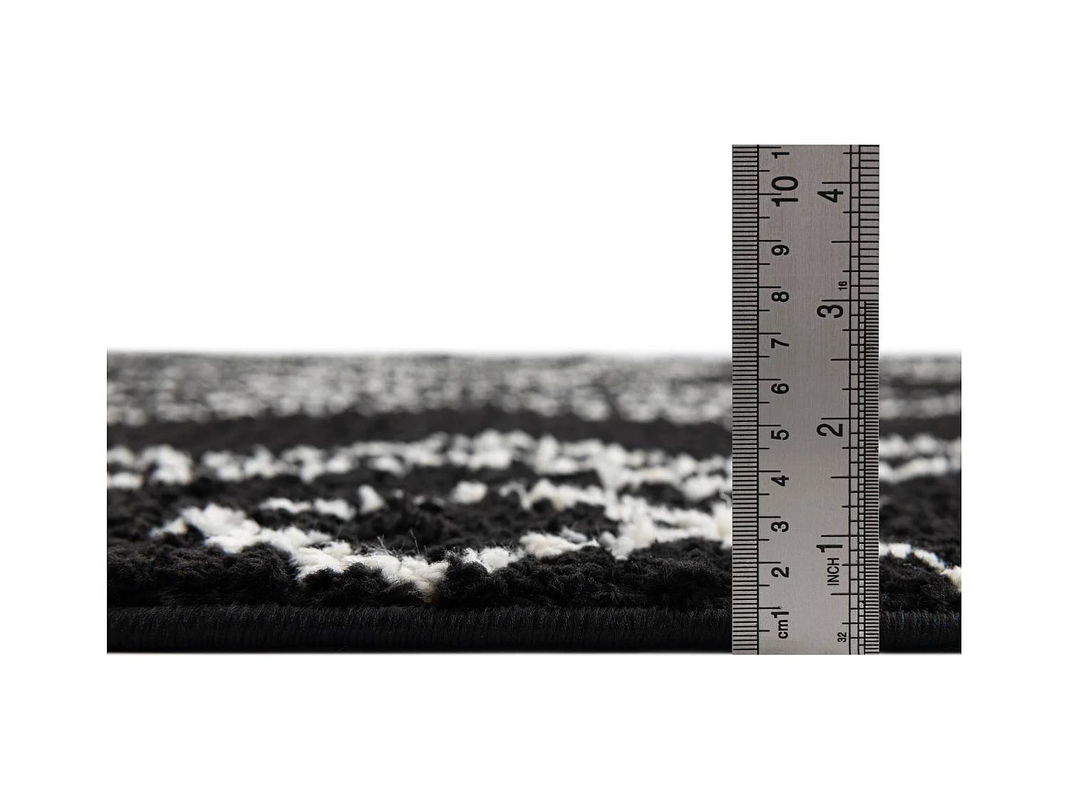 Hoogpolig tapijt 185x125 Zwart Frauenfeld Classic