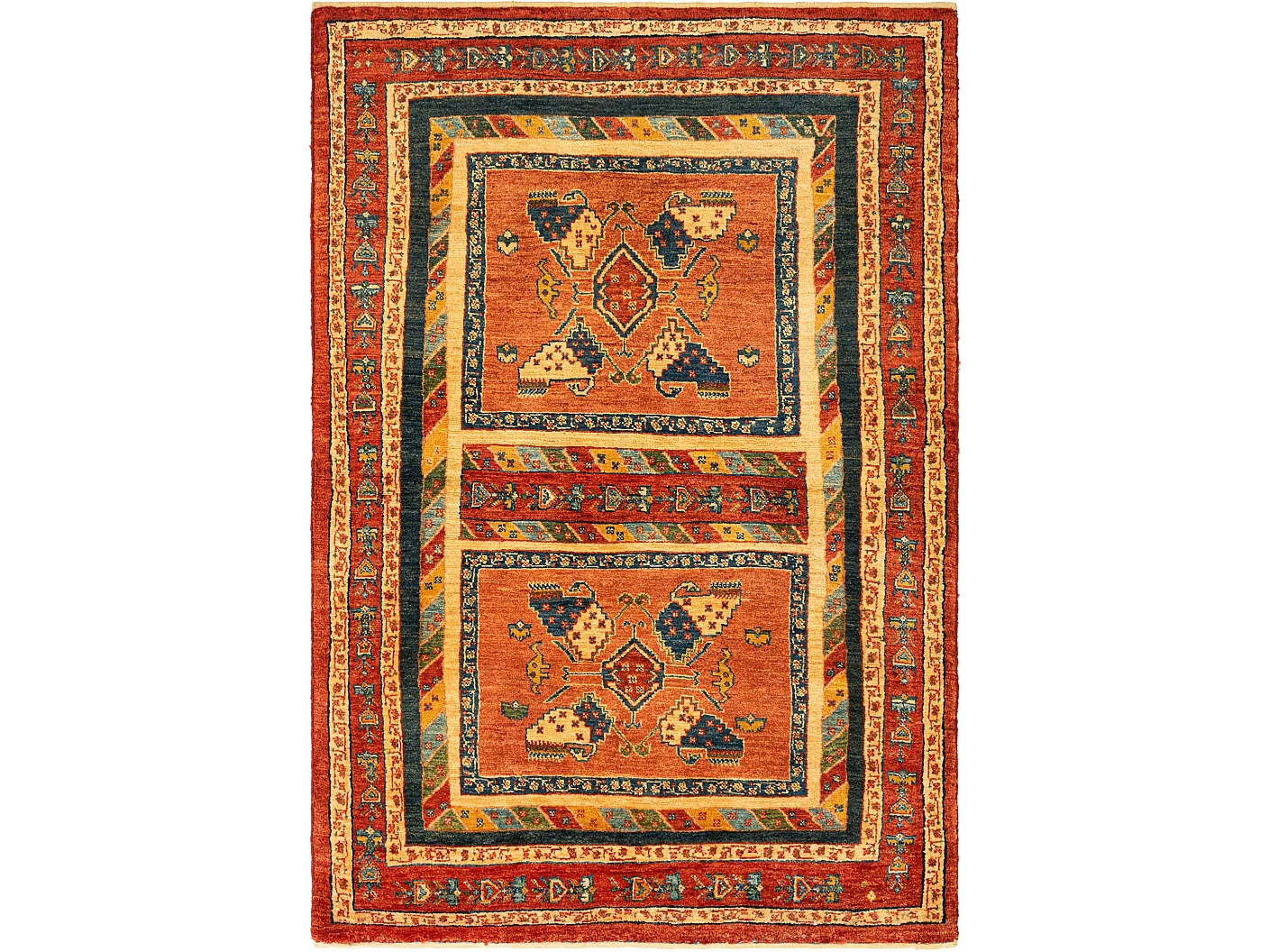 Tapis de laine 112x161 rouge Kashkuli