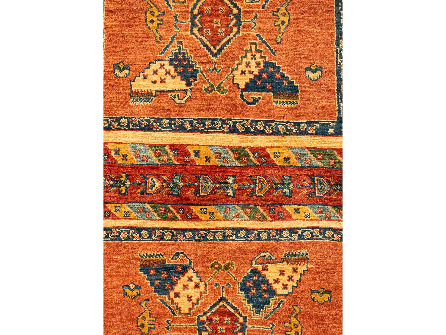 Tapis de laine 112x161 rouge Kashkuli