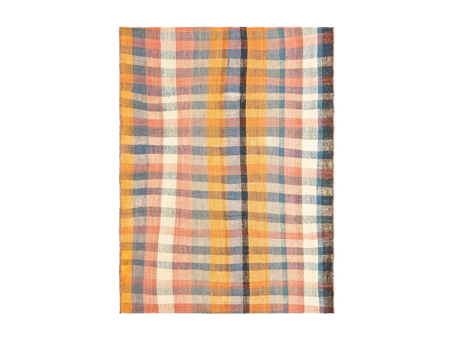 Tapis de laine 143x193 Bleu Jajim