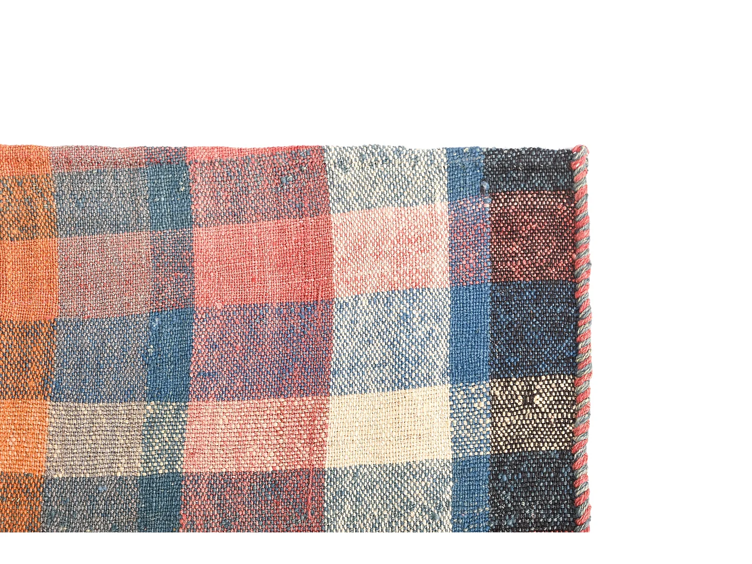 Tapis de laine 143x193 Bleu Jajim