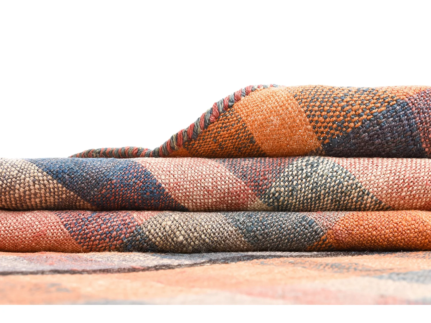 Tapis de laine 143x193 Bleu Jajim