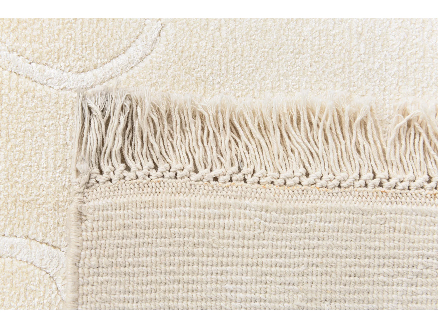 Läufer-Wollteppich 89x300 Beige Darya