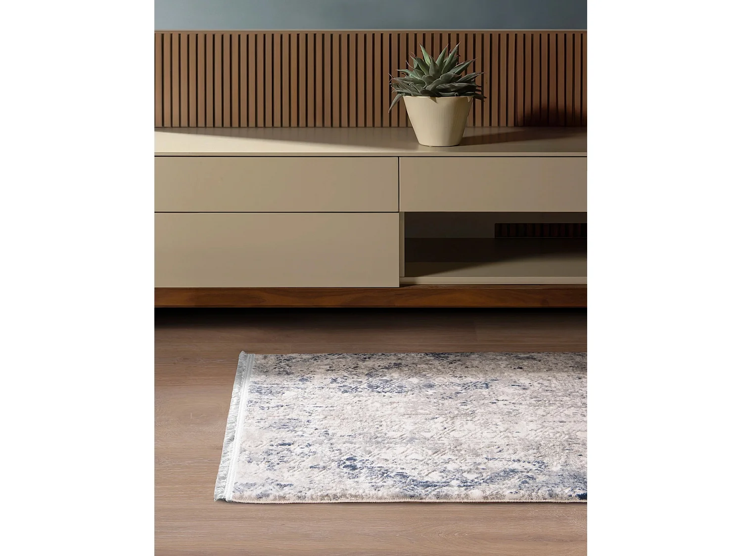 Tapis 80x305 Bleu Davos Magic