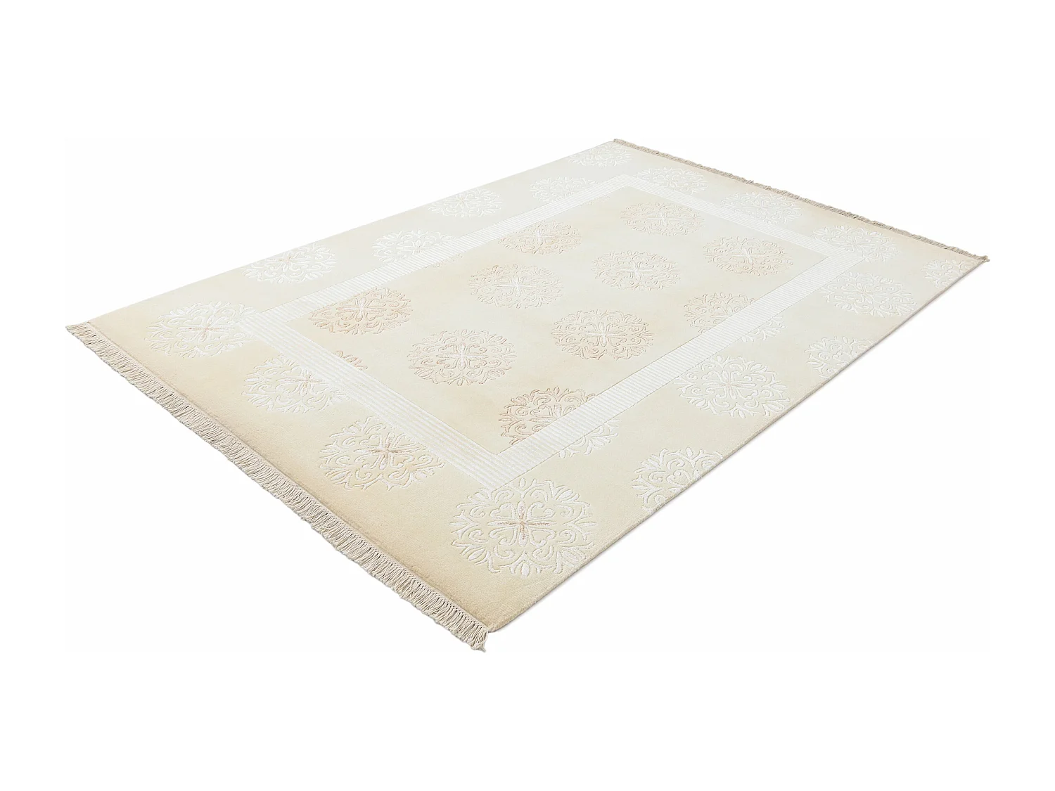 Wollteppich 170x251 Beige Darya