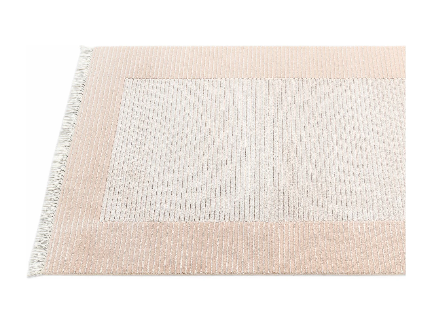 Läufer-Wollteppich 79x404 Rosa Darya