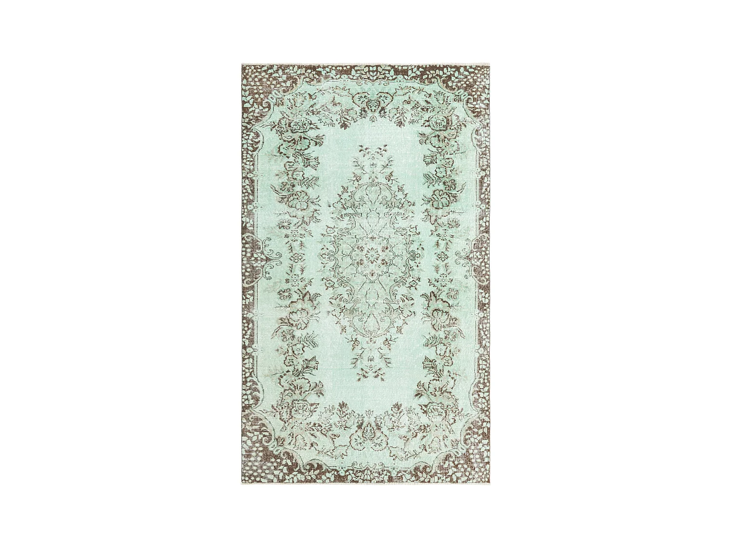 Tapis de laine 170x282 vert Ultra Vintage