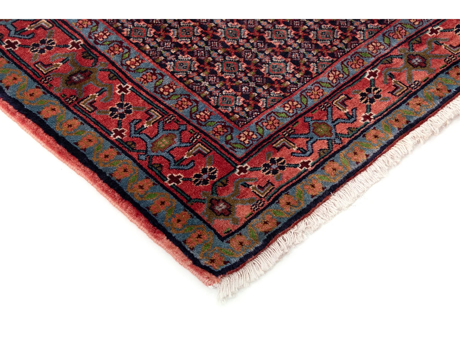 Wollteppich 128x162 Rot Birdjend