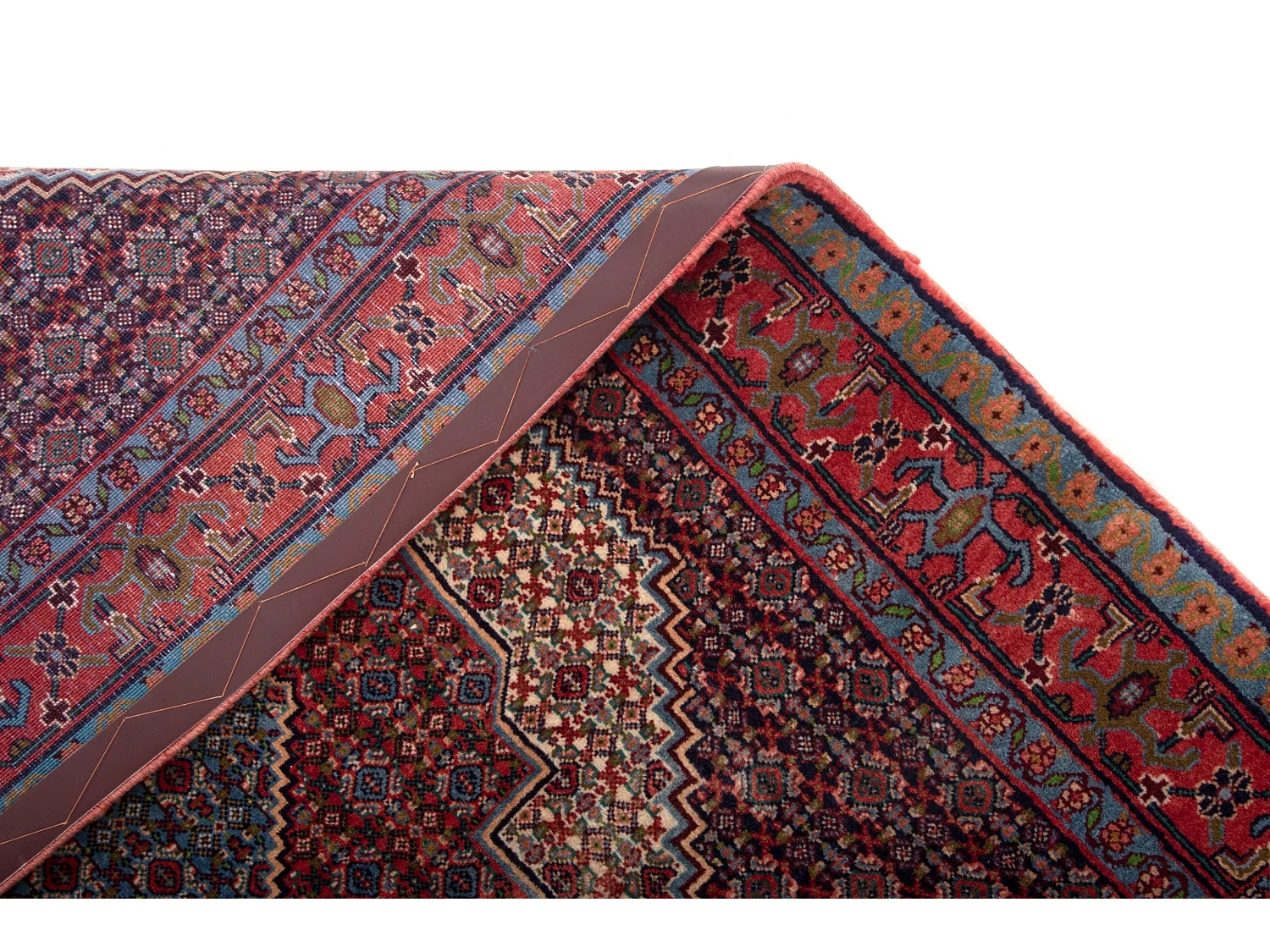 Wollteppich 128x162 Rot Birdjend