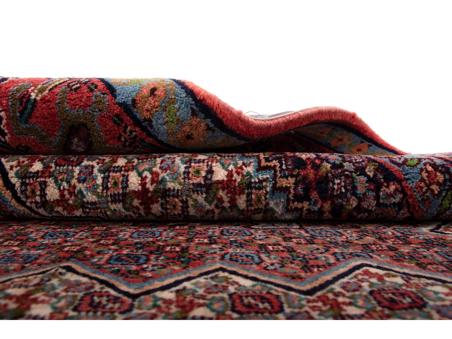 Tapis de laine 128x162 rouge Birdjend