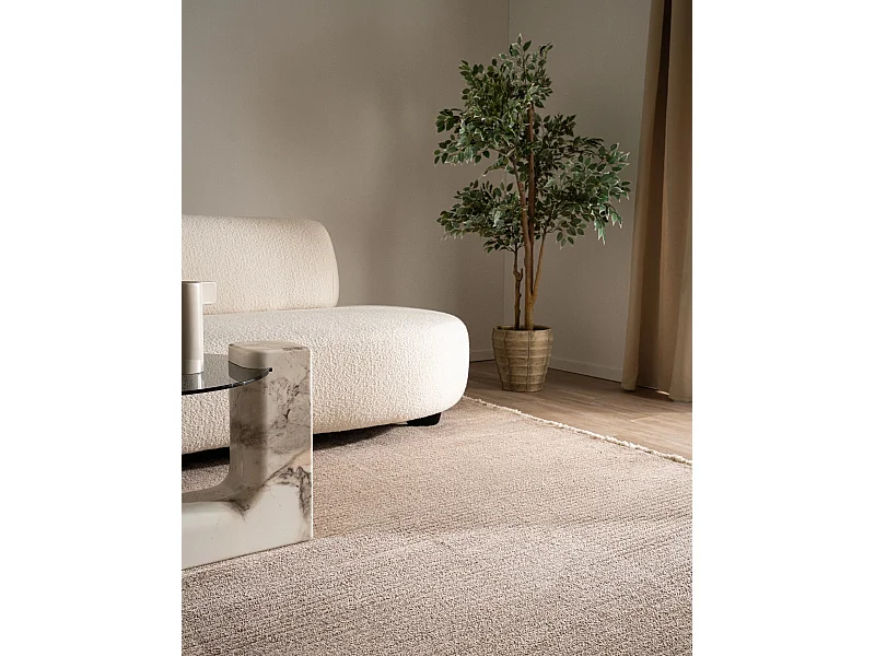 Tapis 160x245 marron foncé St. Gallen Solid