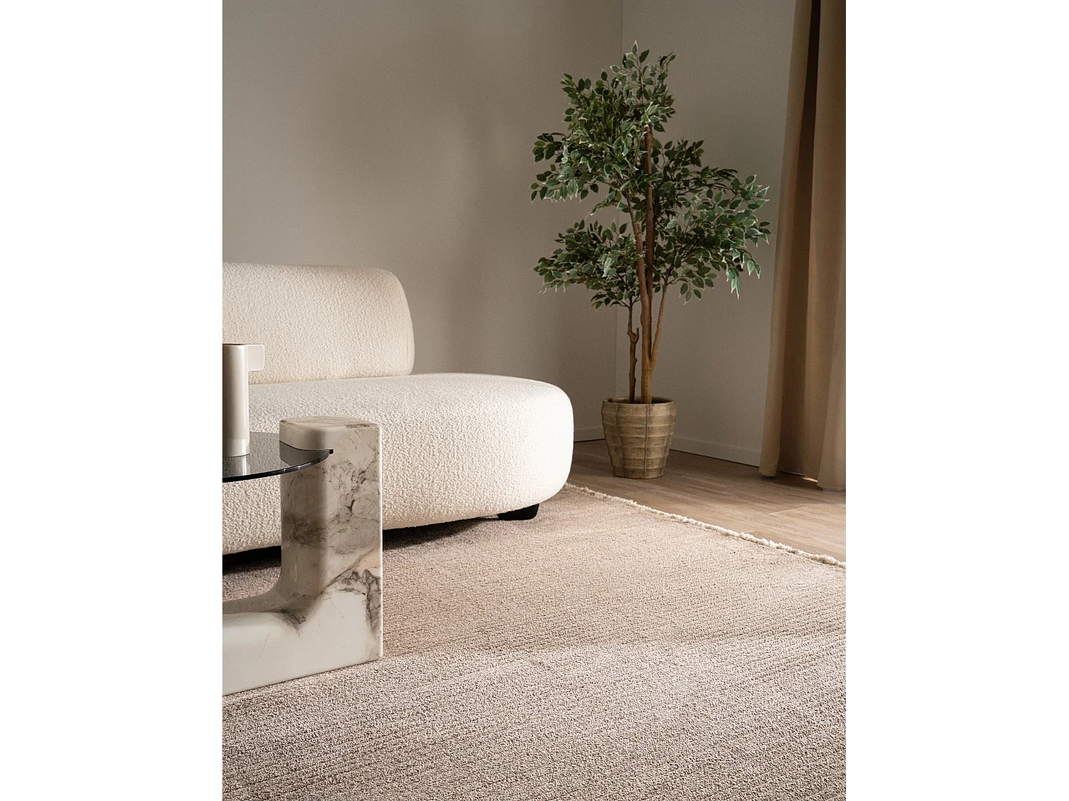 Tapis 160x245 marron foncé St. Gallen Solid