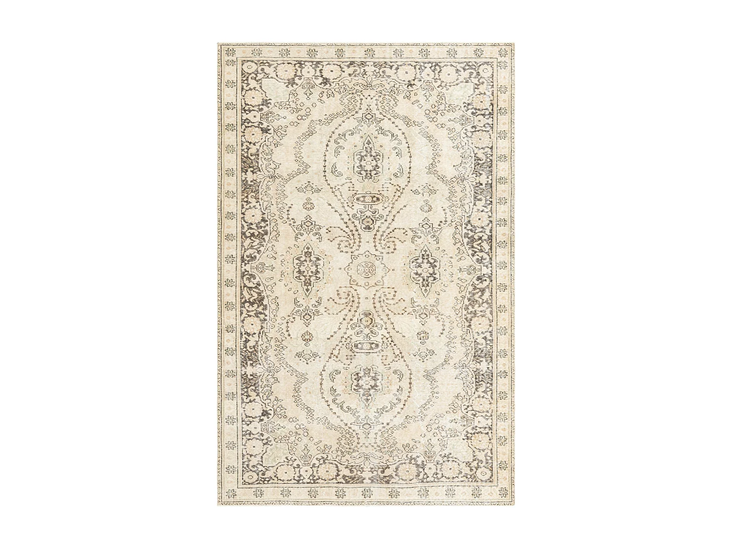 Tappeto in lana 170x264 marrone Ultra Vintage