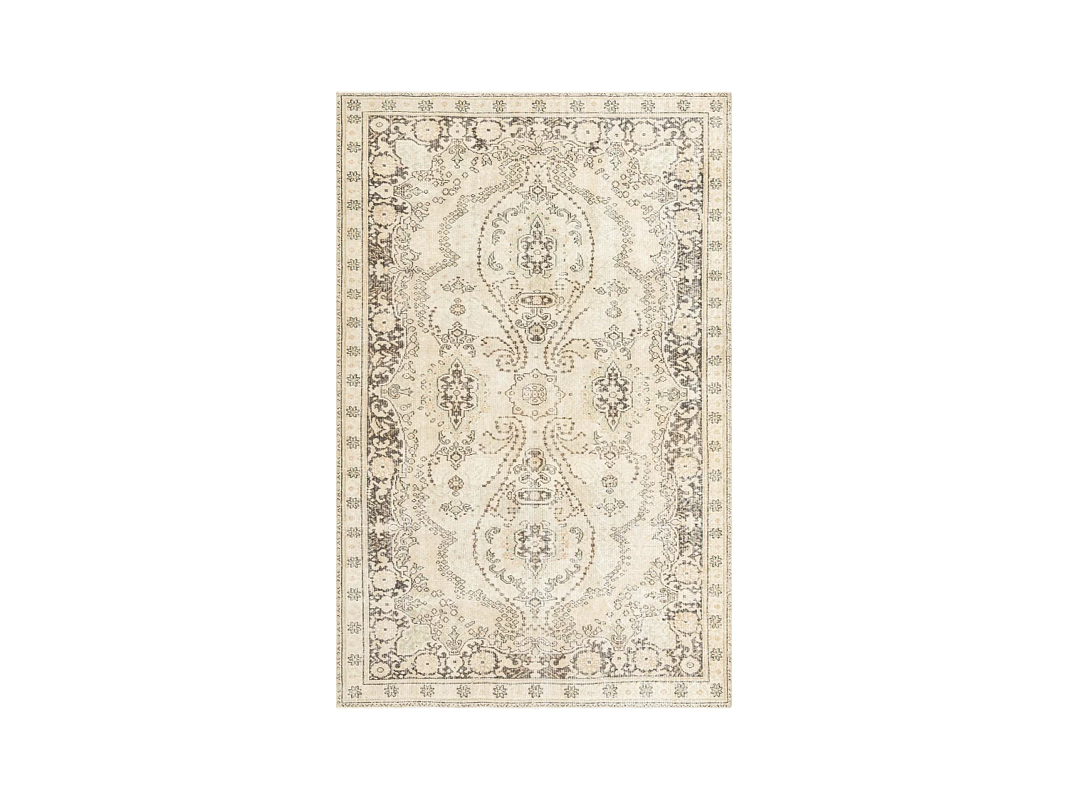 Tapis de laine 170x264 brun Ultra Vintage