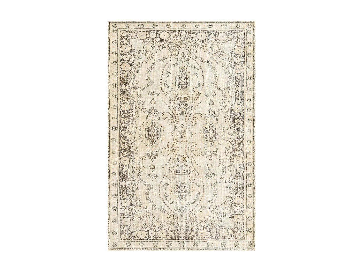 Tapis de laine 170x264 brun Ultra Vintage