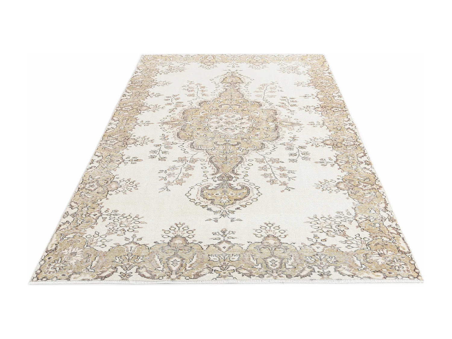 Wollteppich 165x264 Beige Ultra Vintage