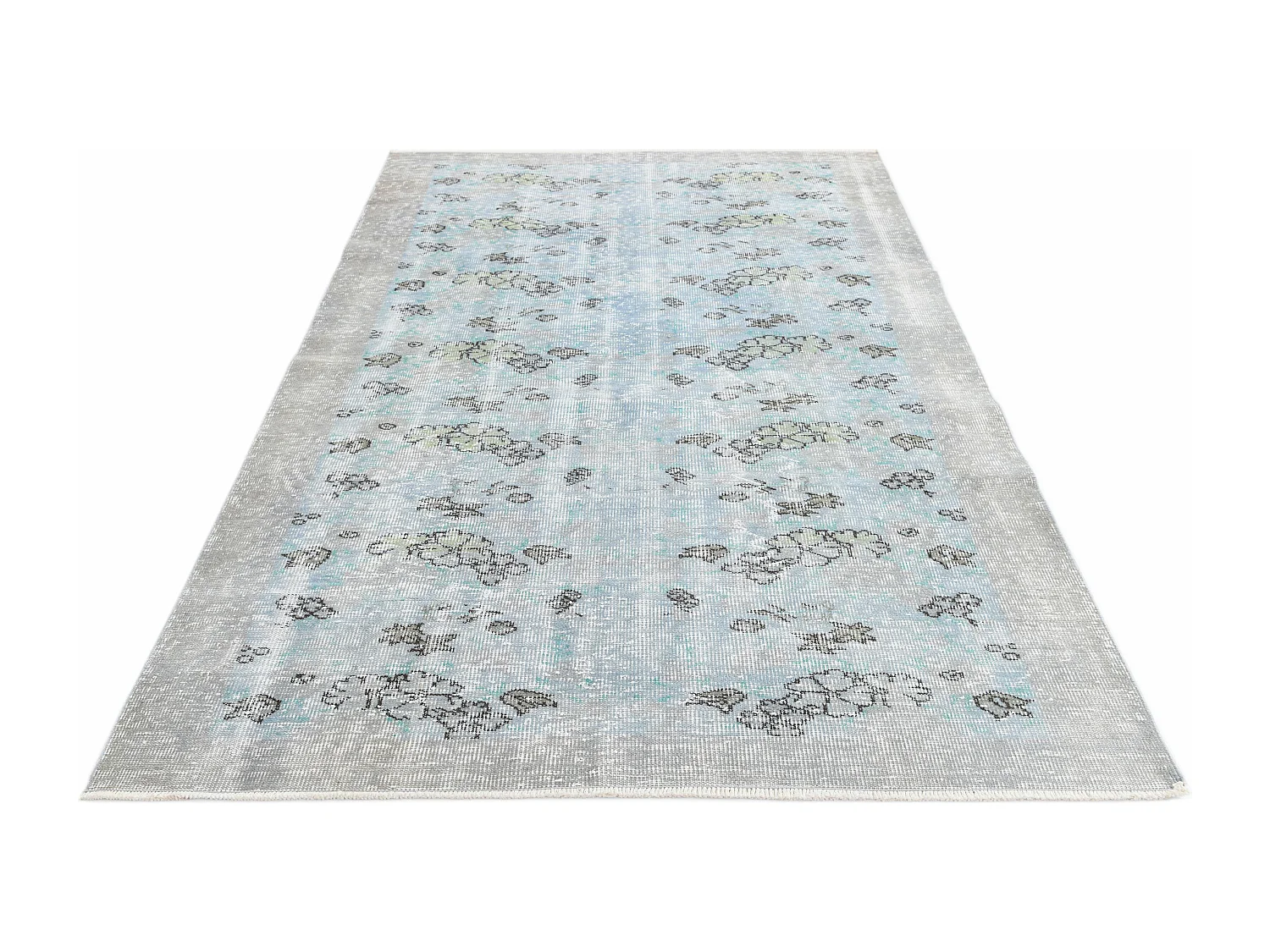 Wollteppich 175x284 Grau Ultra Vintage