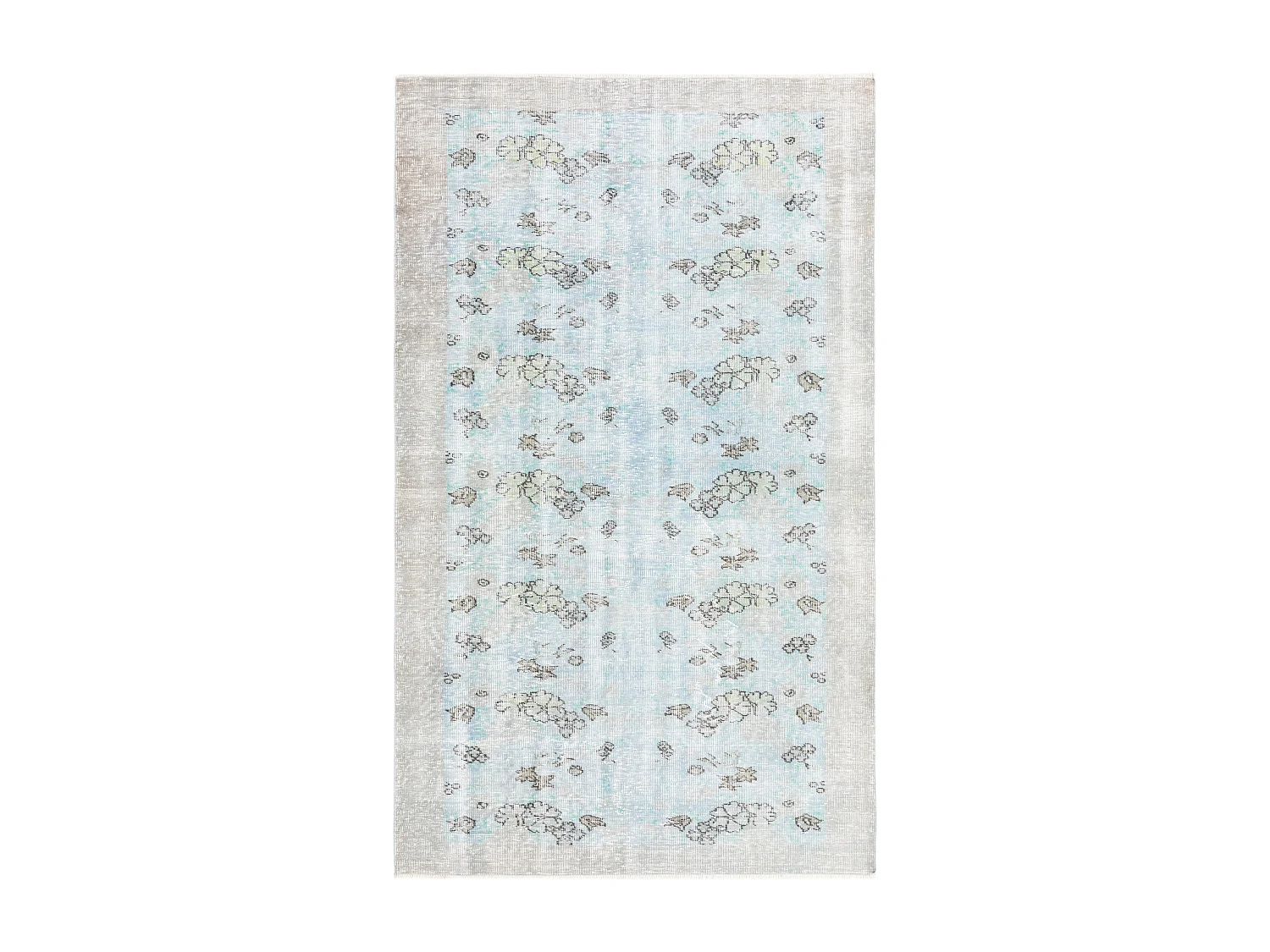 Wollteppich 175x284 Grau Ultra Vintage