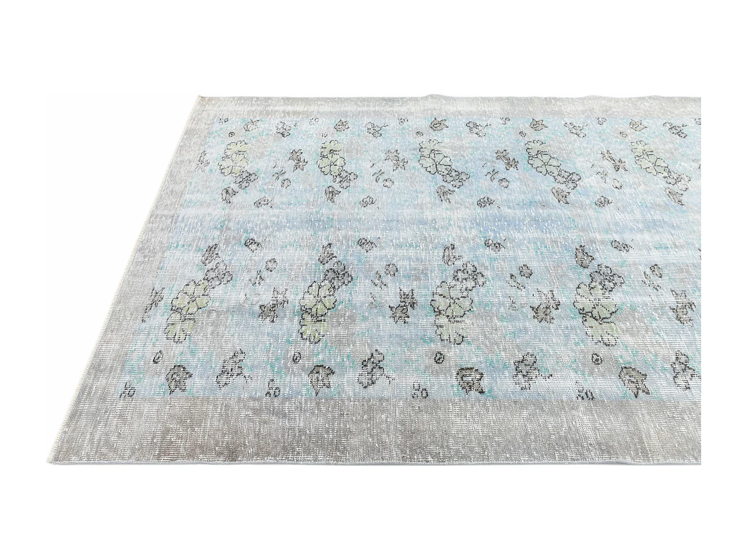 Tapis de laine 175x284 gris Ultra Vintage