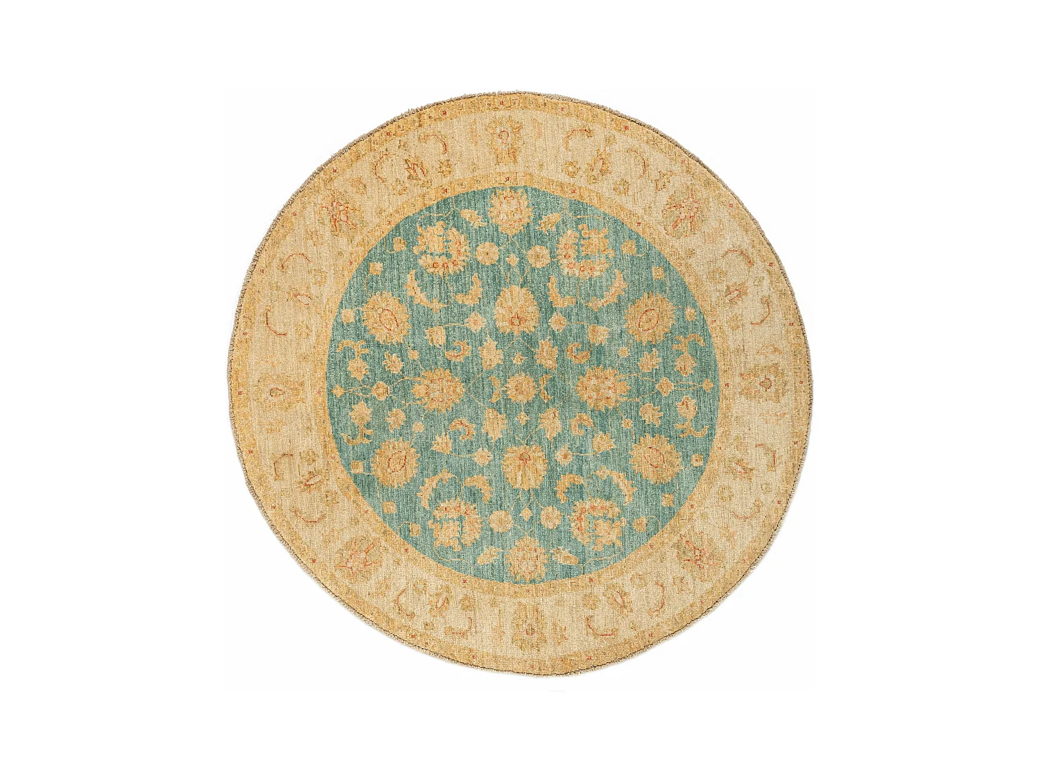 Tapis de laine 144x144 beige Kaizar