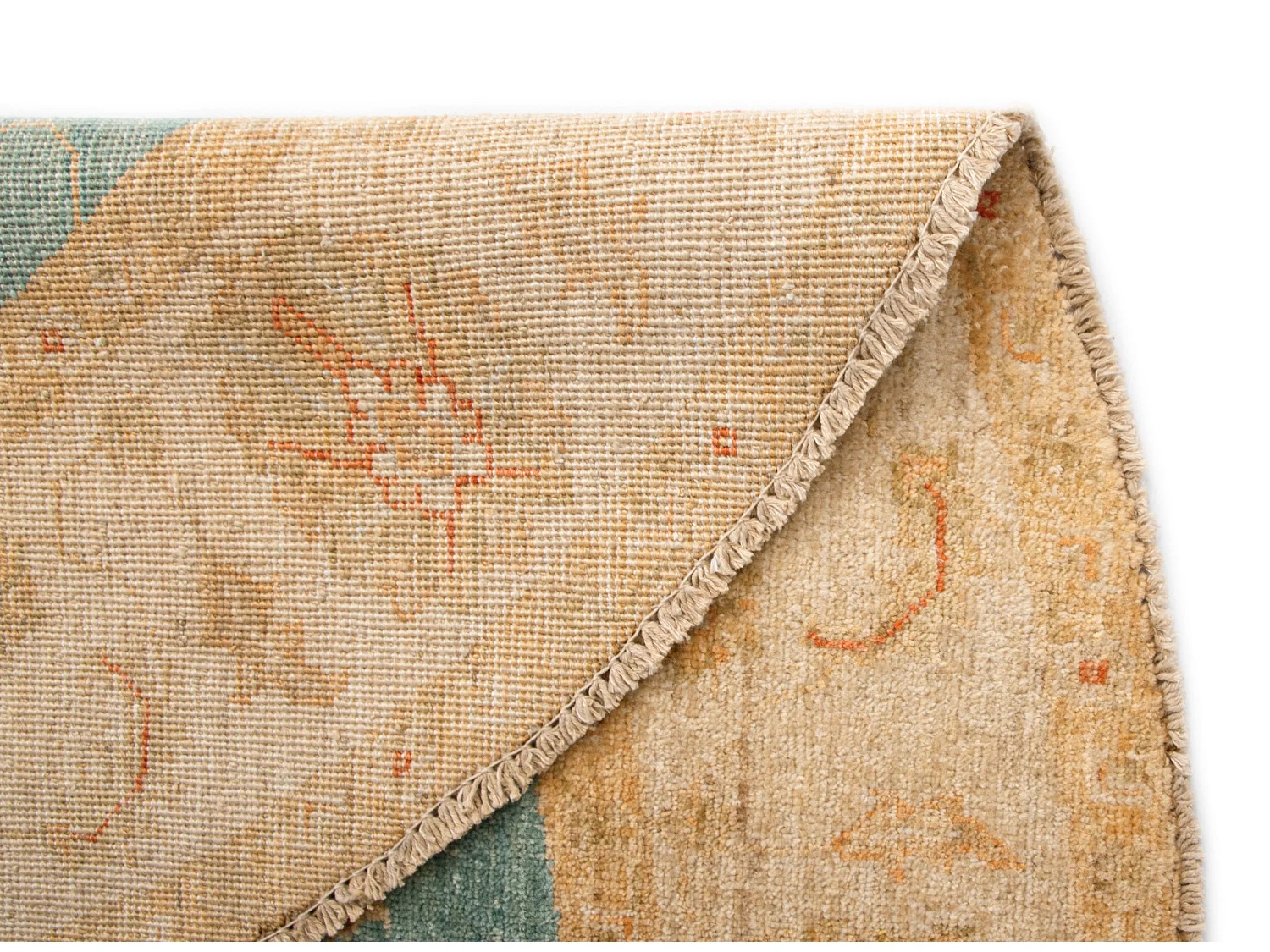 Tappeto in lana 144x144 beige Kaizar