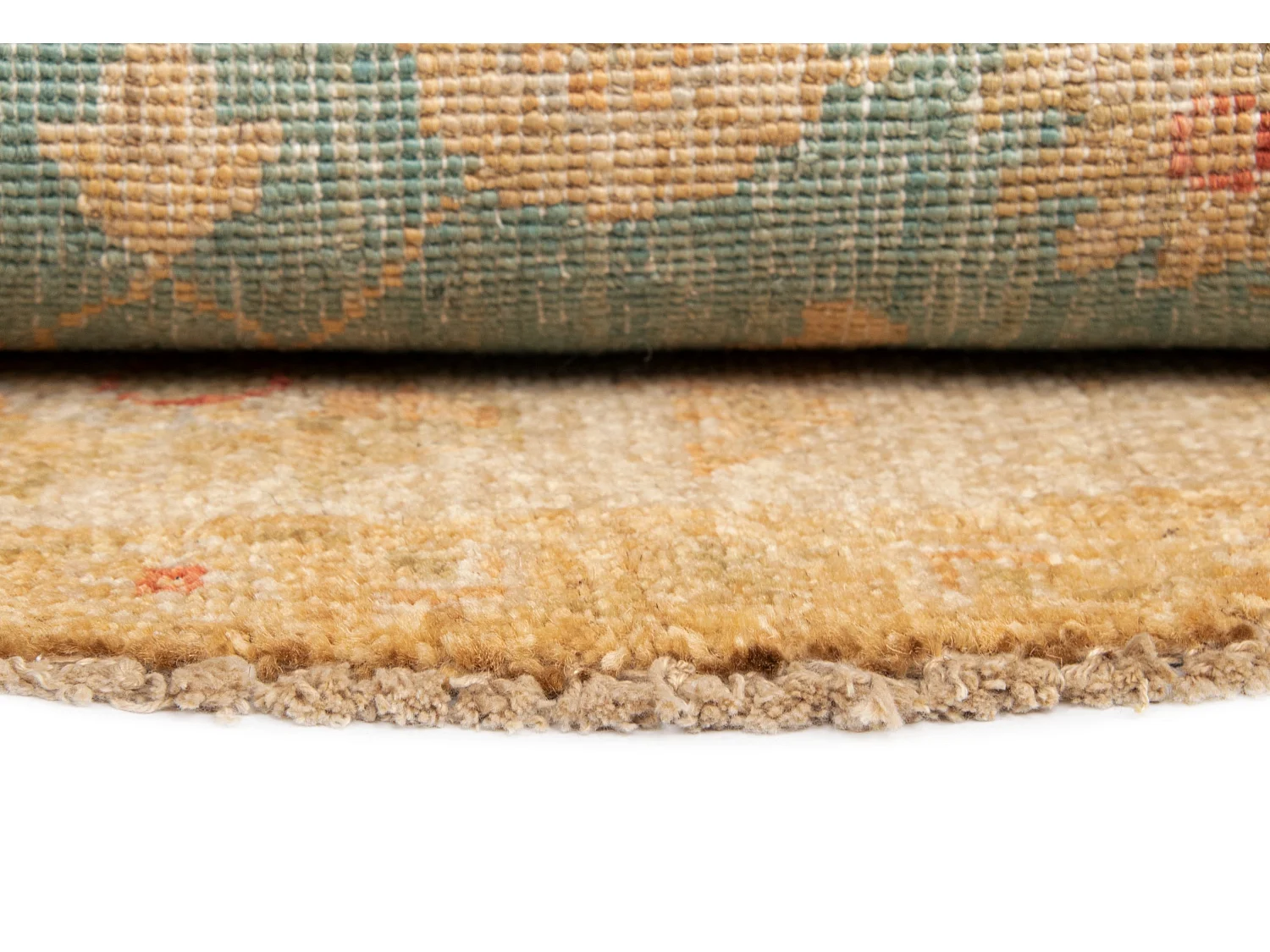 Tappeto in lana 144x144 beige Kaizar