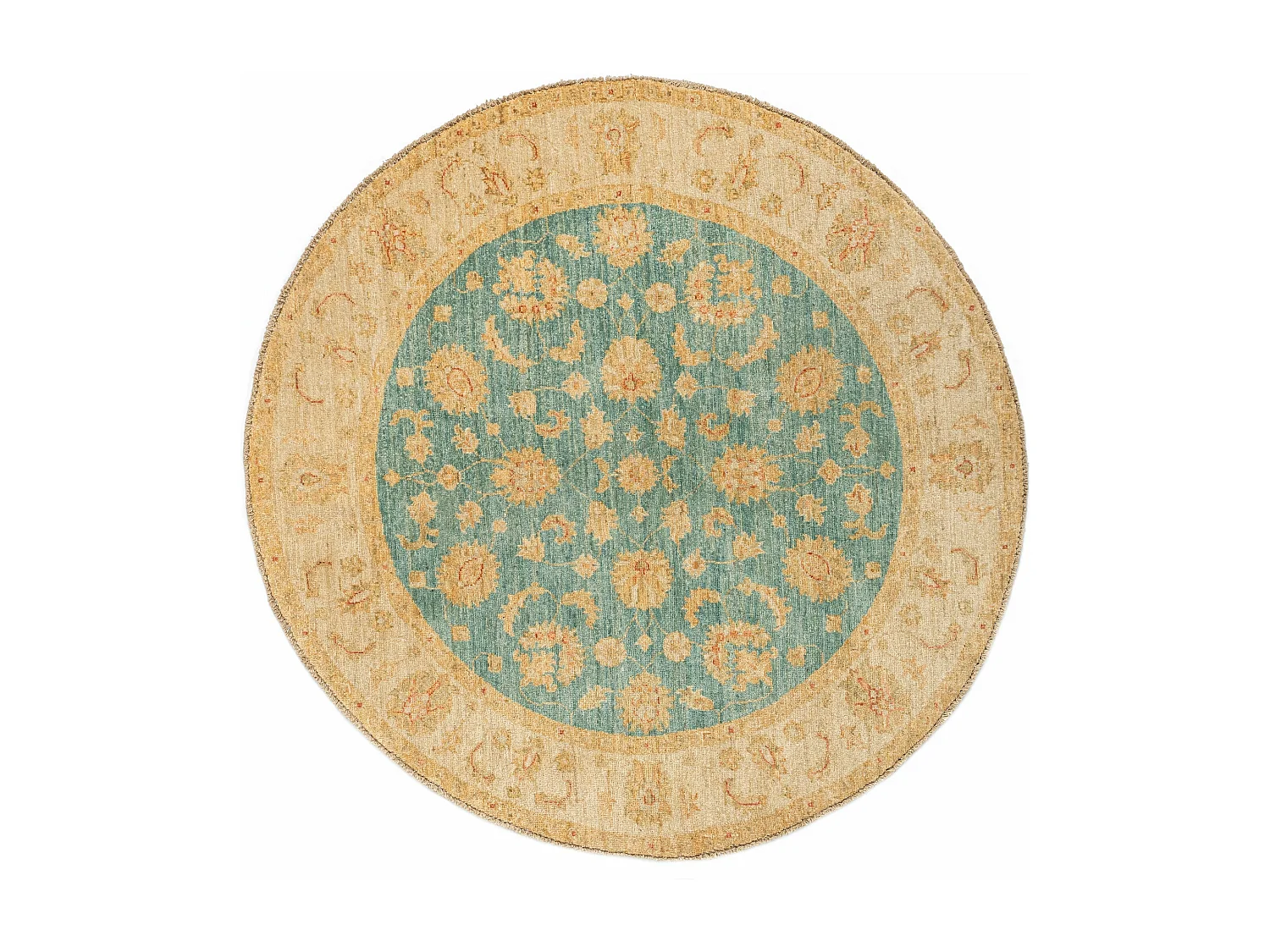 Tappeto in lana 144x144 beige Kaizar