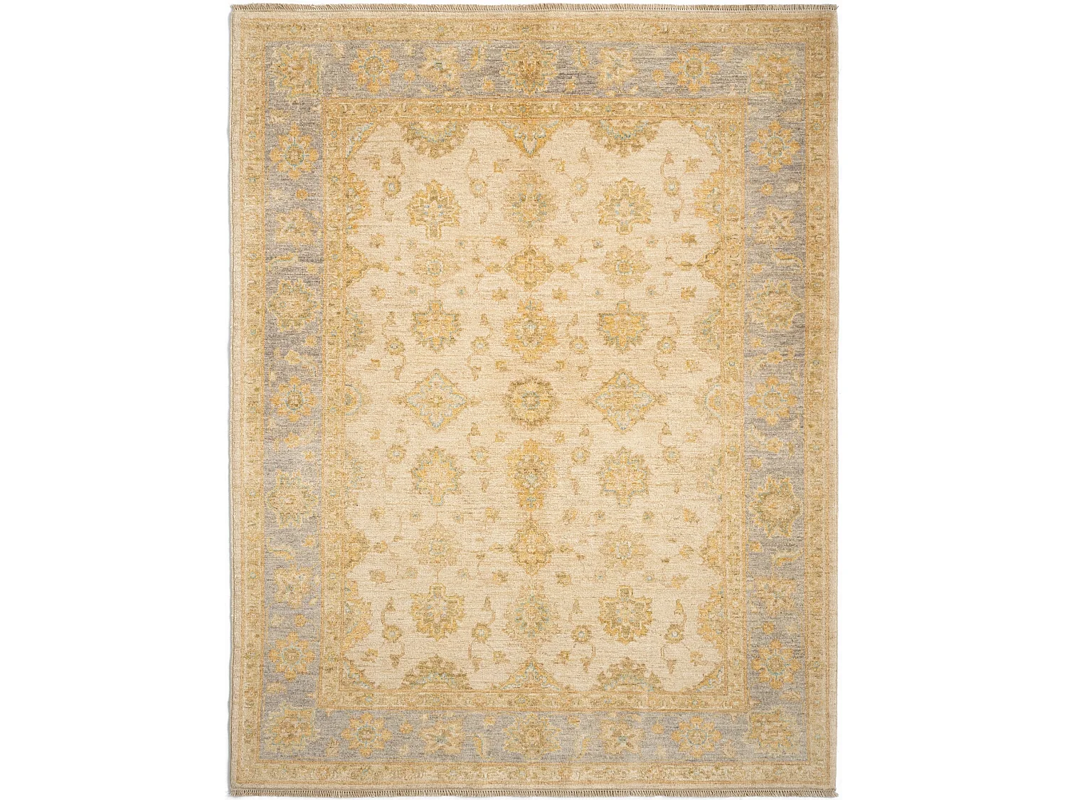 Tapis de laine 155x199 beige Kaizar