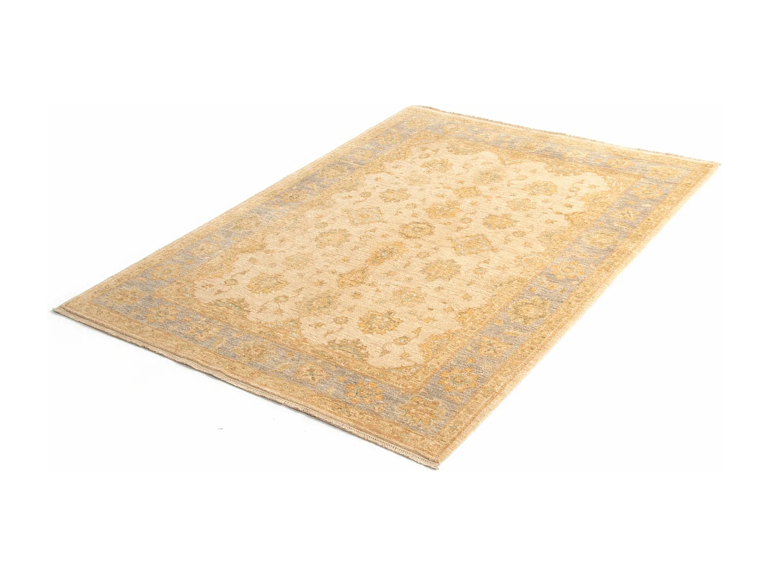 Tapis de laine 155x199 beige Kaizar
