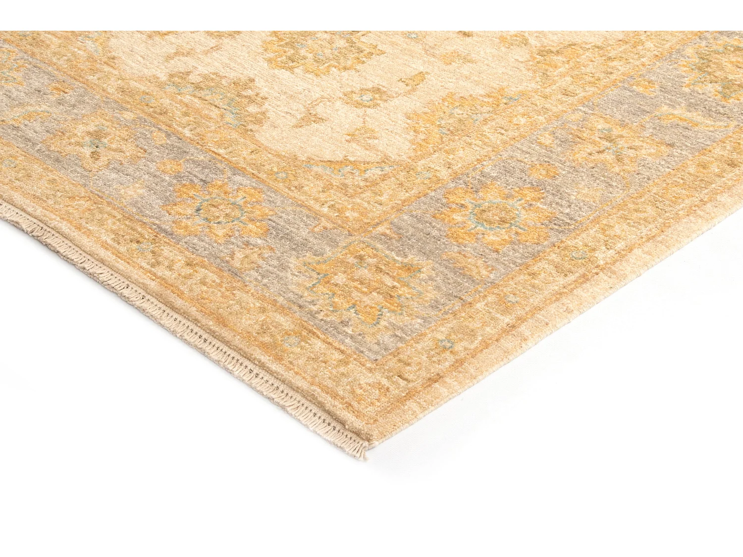 Tapis de laine 155x199 beige Kaizar