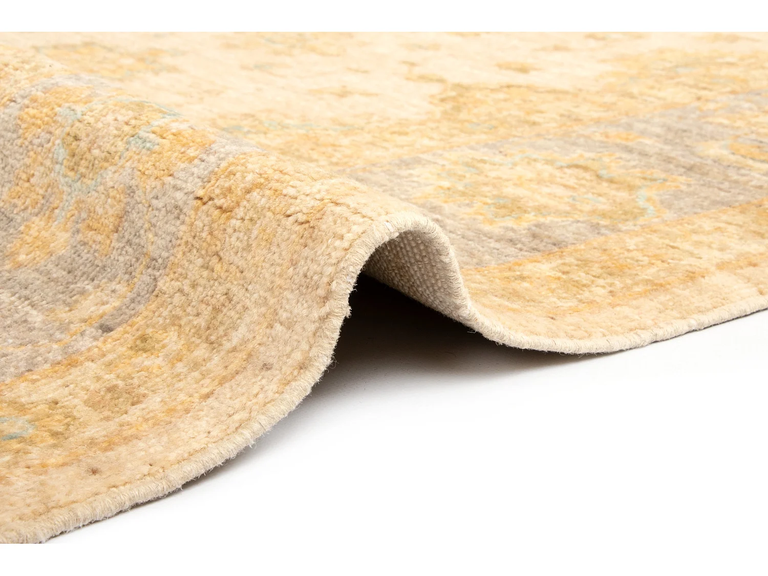 Tapis de laine 155x199 beige Kaizar