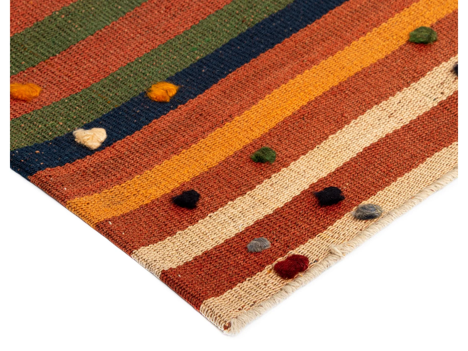 Wollteppich 168x347 Beige Jajim