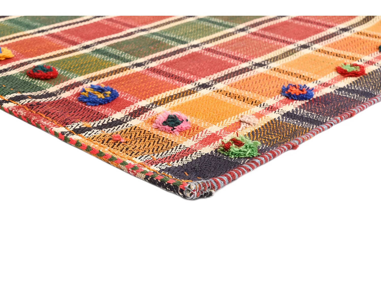 Wollteppich 122x236 Rot Jajim