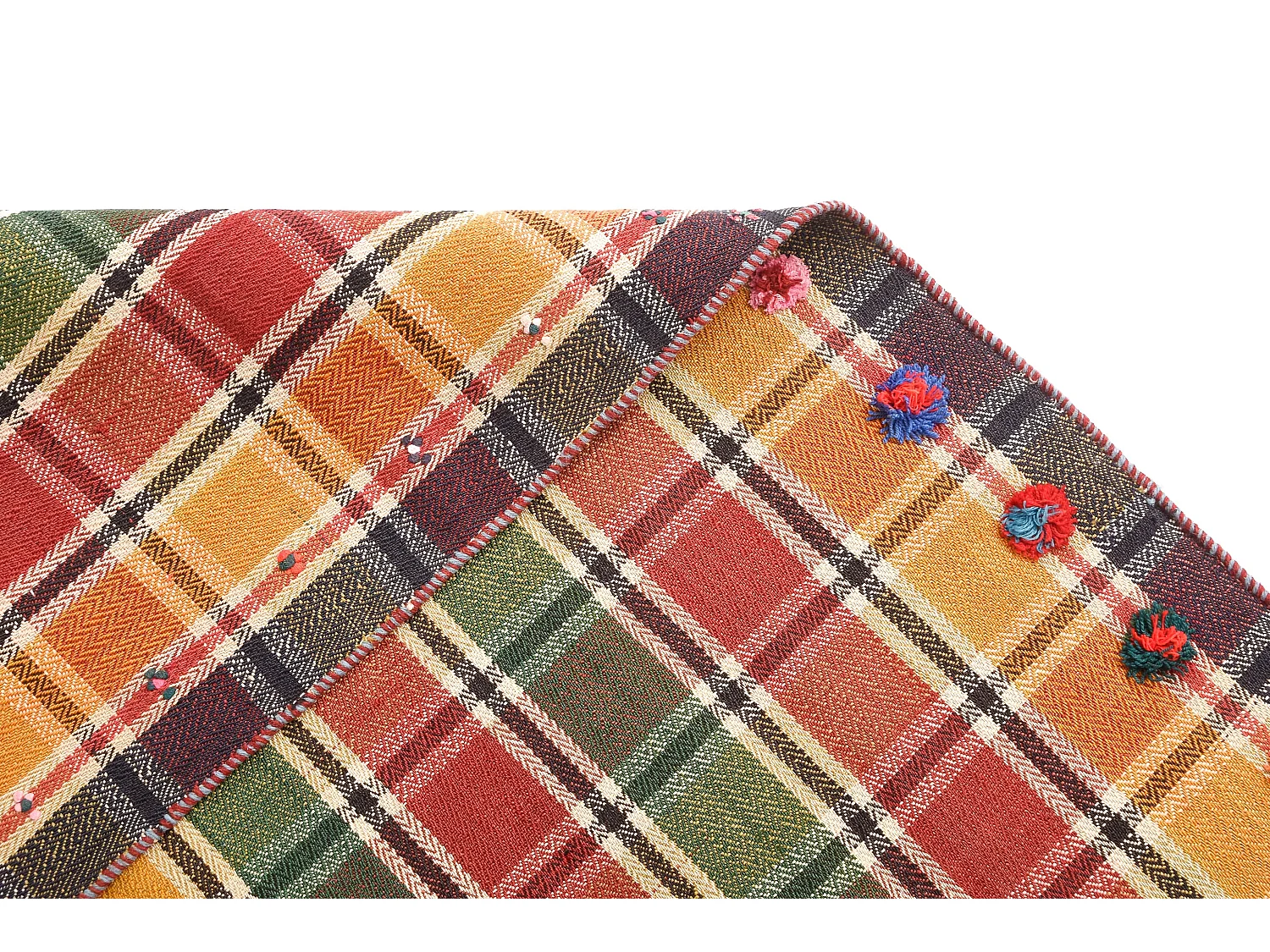 Wollteppich 122x236 Rot Jajim