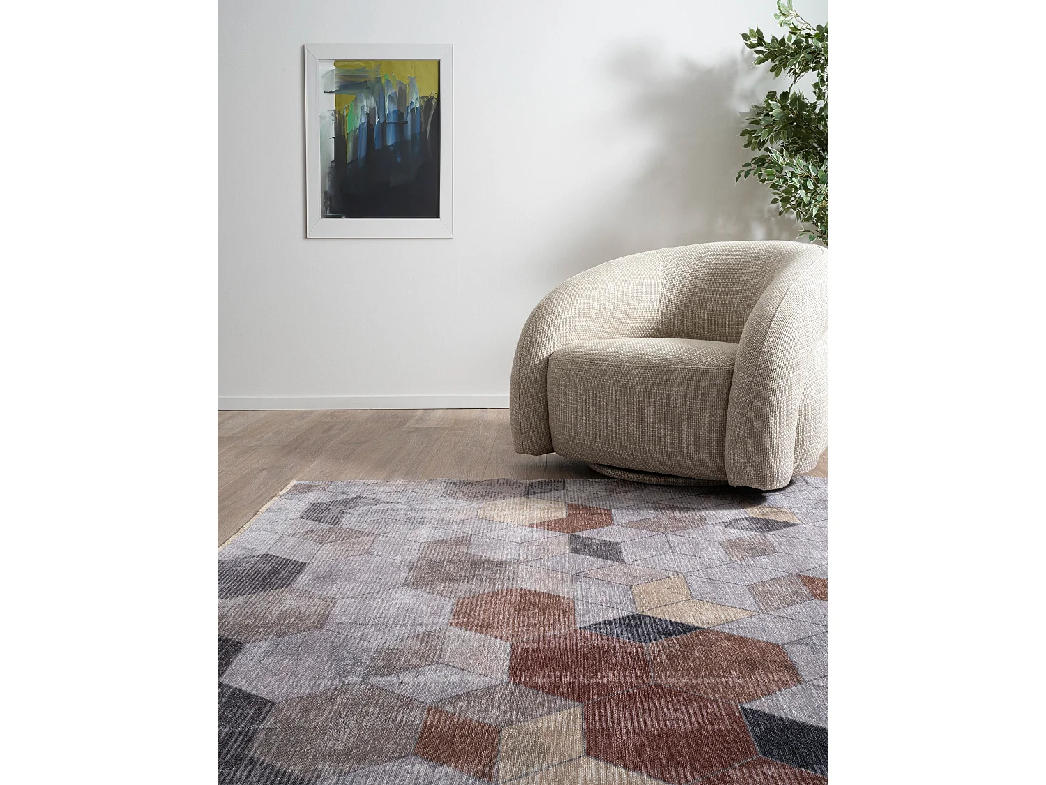 Teppich 215x305 Beige Kriens Octa