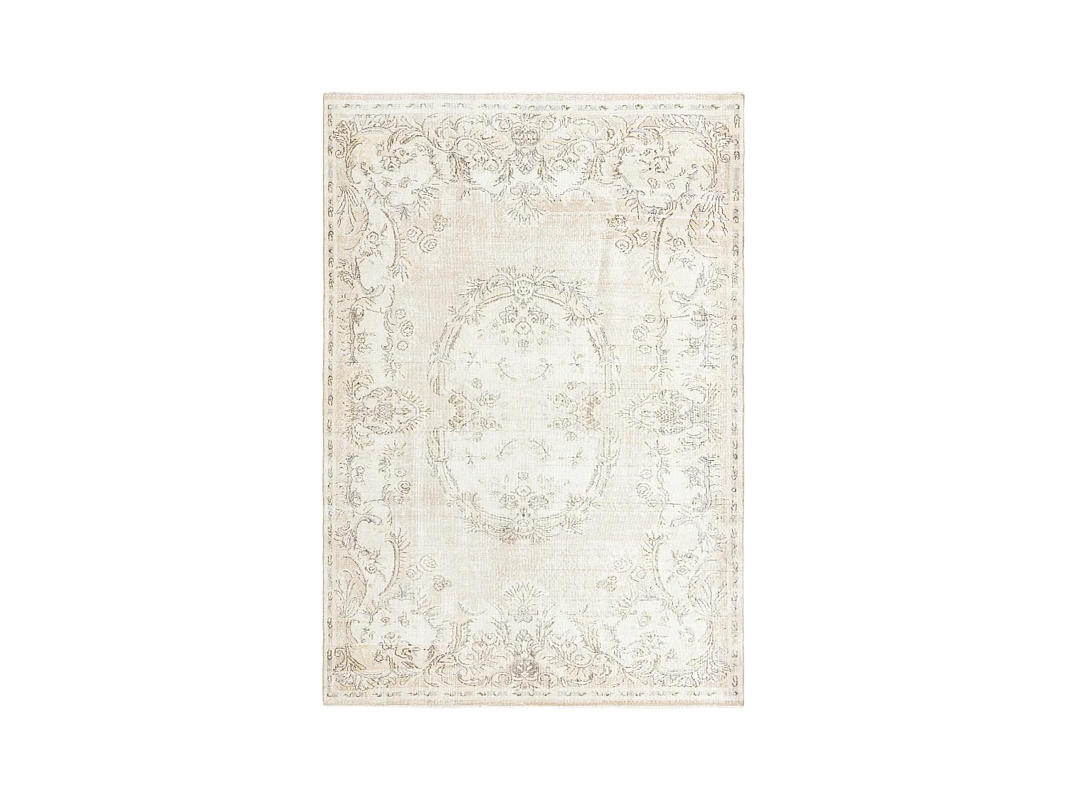 Tapis de laine 206x305 beige Ultra Vintage