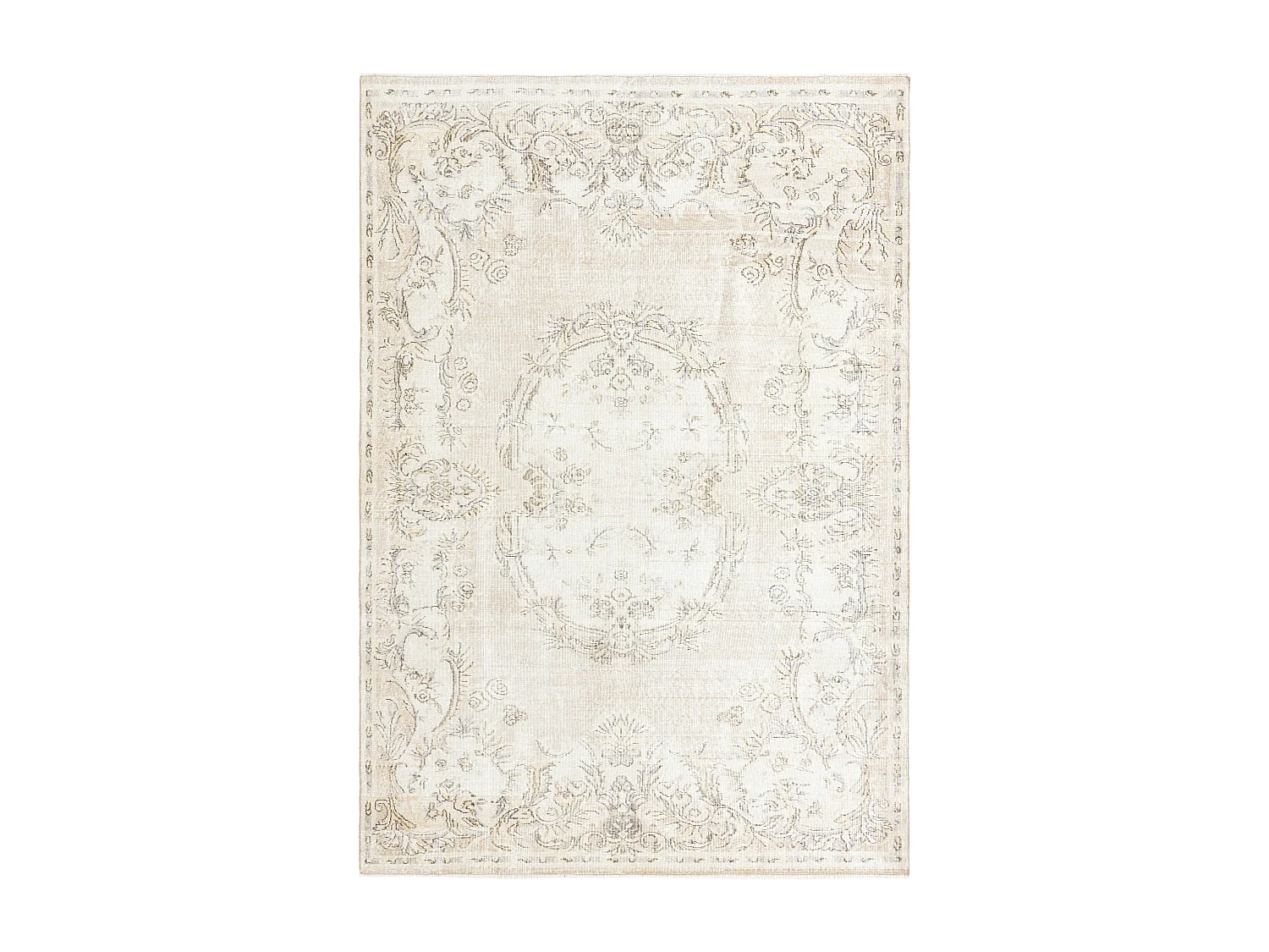 Tapis de laine 206x305 beige Ultra Vintage