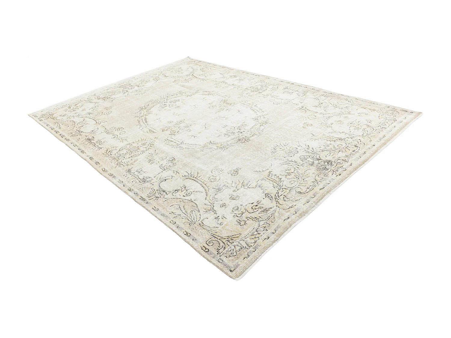 Tapis de laine 206x305 beige Ultra Vintage