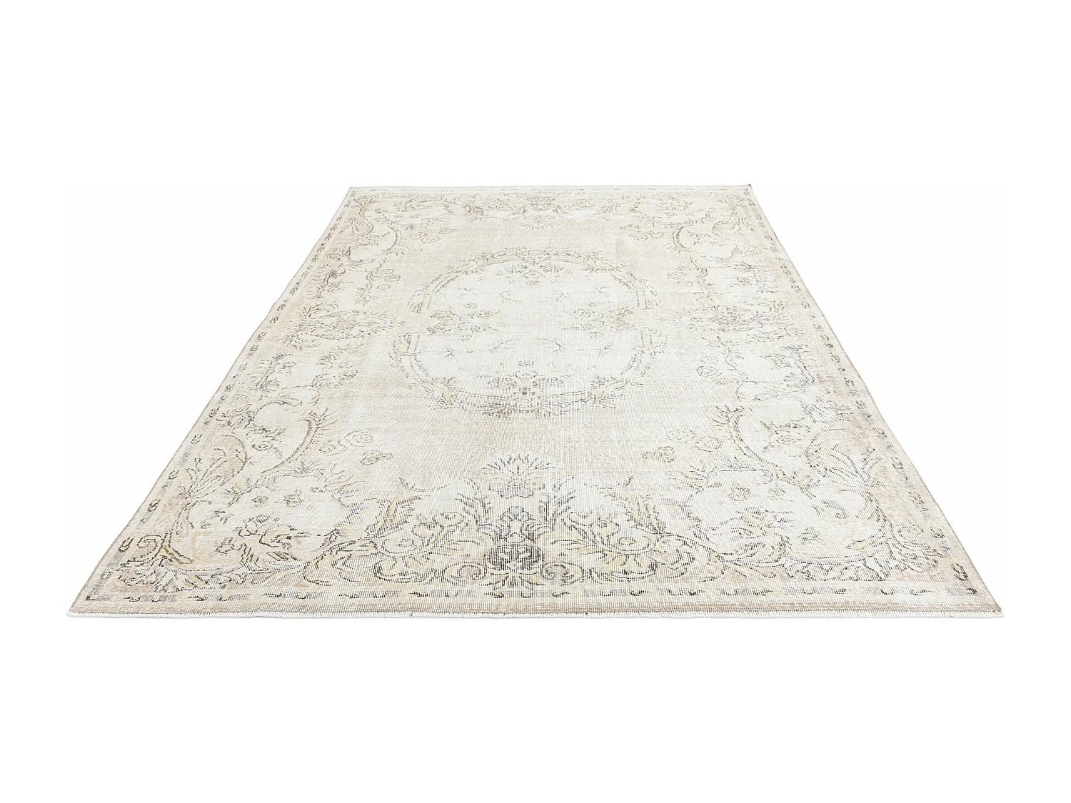 Tapis de laine 206x305 beige Ultra Vintage