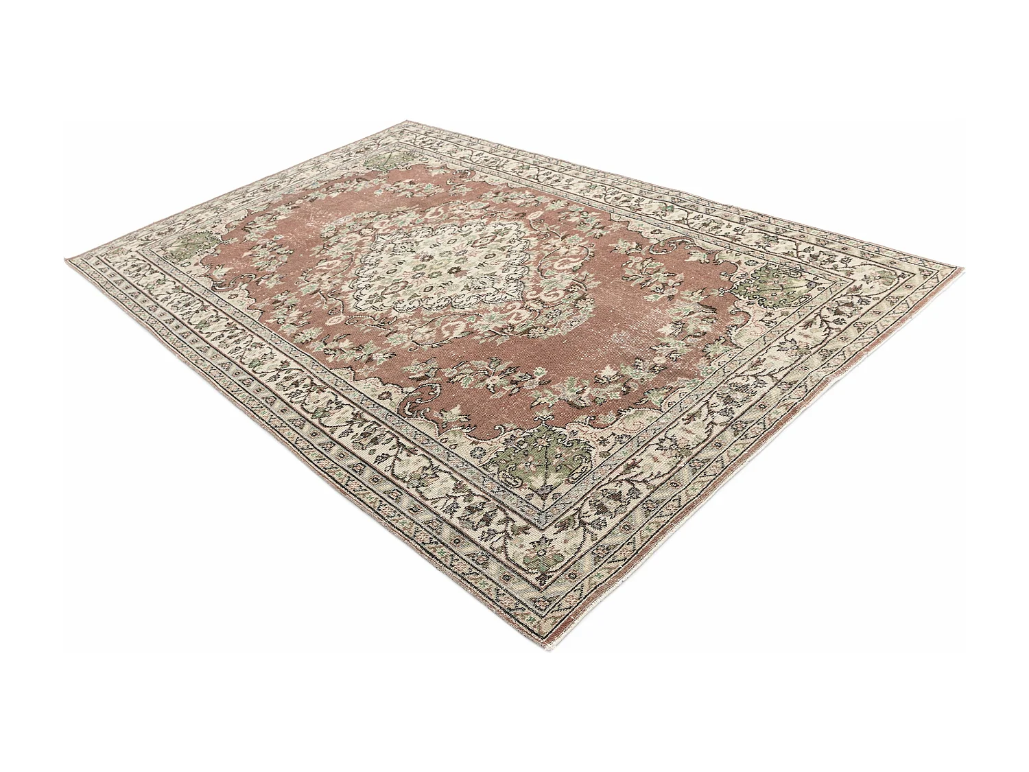 Tapis de laine 168x264 brun Ultra Vintage