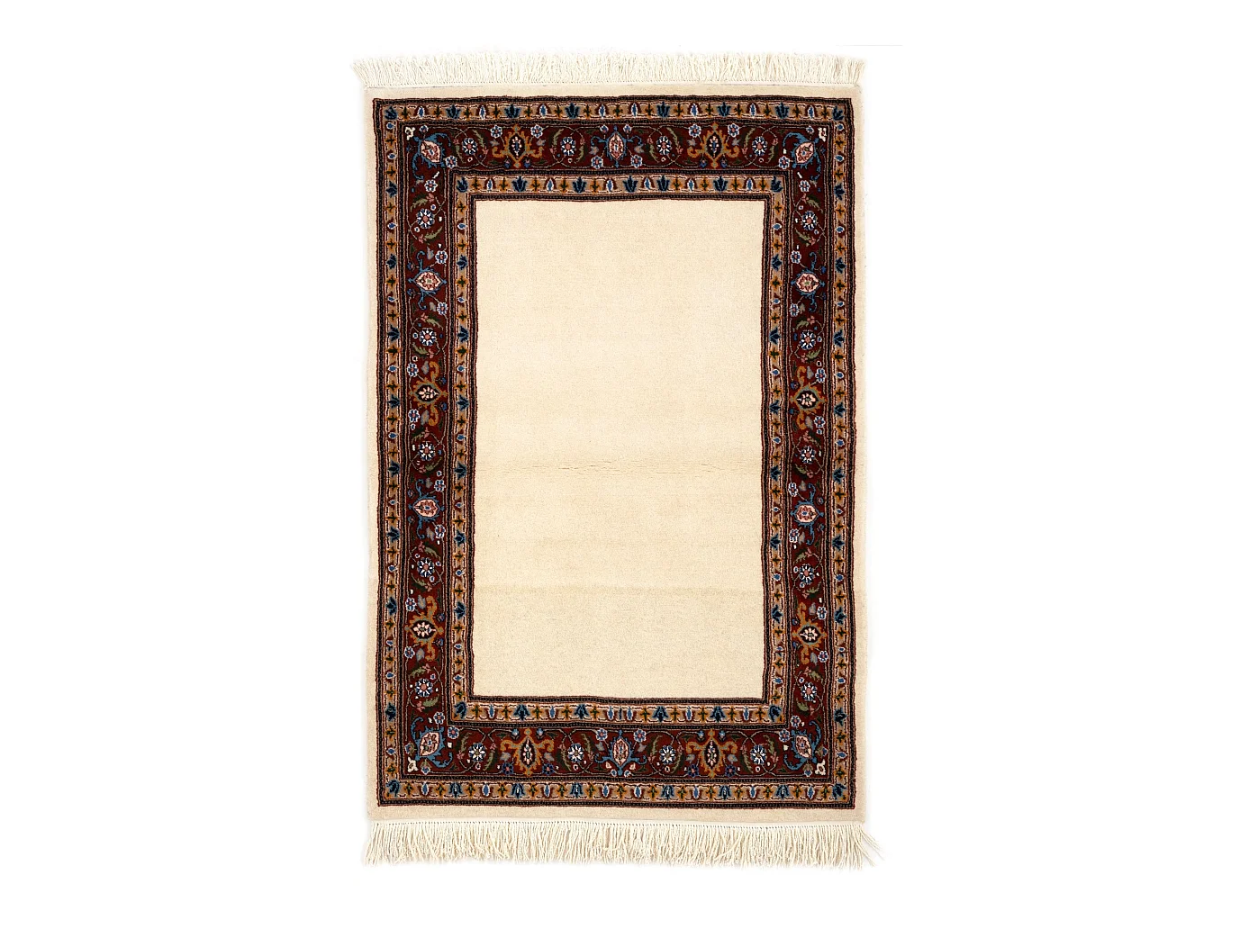 Tapis de laine 102x150 beige Birdjend