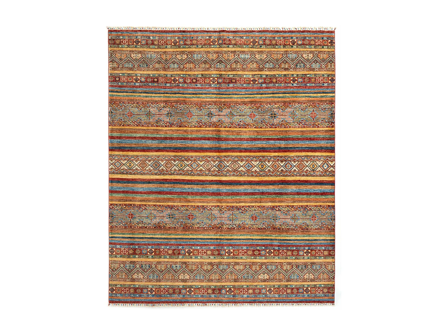 Tapis de laine 245x296 rouge Torkman