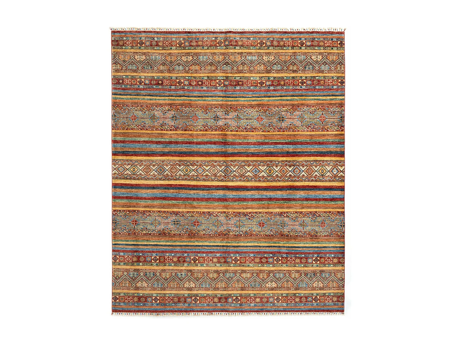 Tapis de laine 245x296 rouge Torkman
