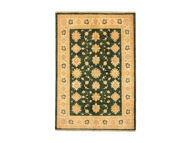 Wollteppich 103x152 Grün Ziegler