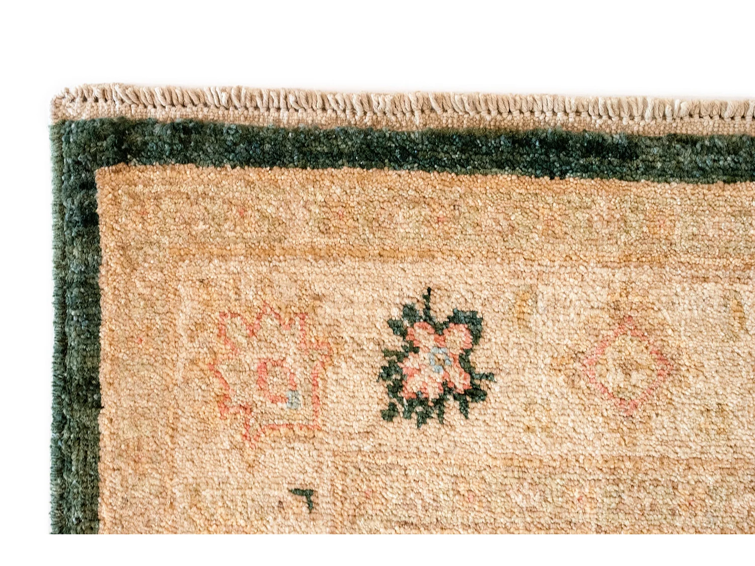 Wollteppich 103x152 Grün Ziegler