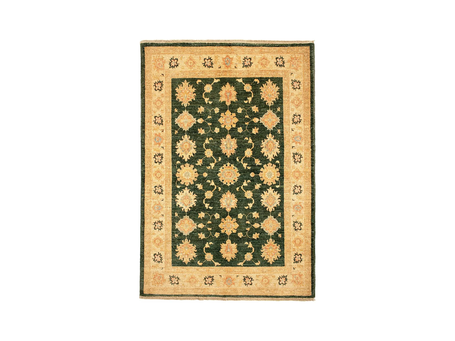 Tapis de laine 103x152 vert Ziegler