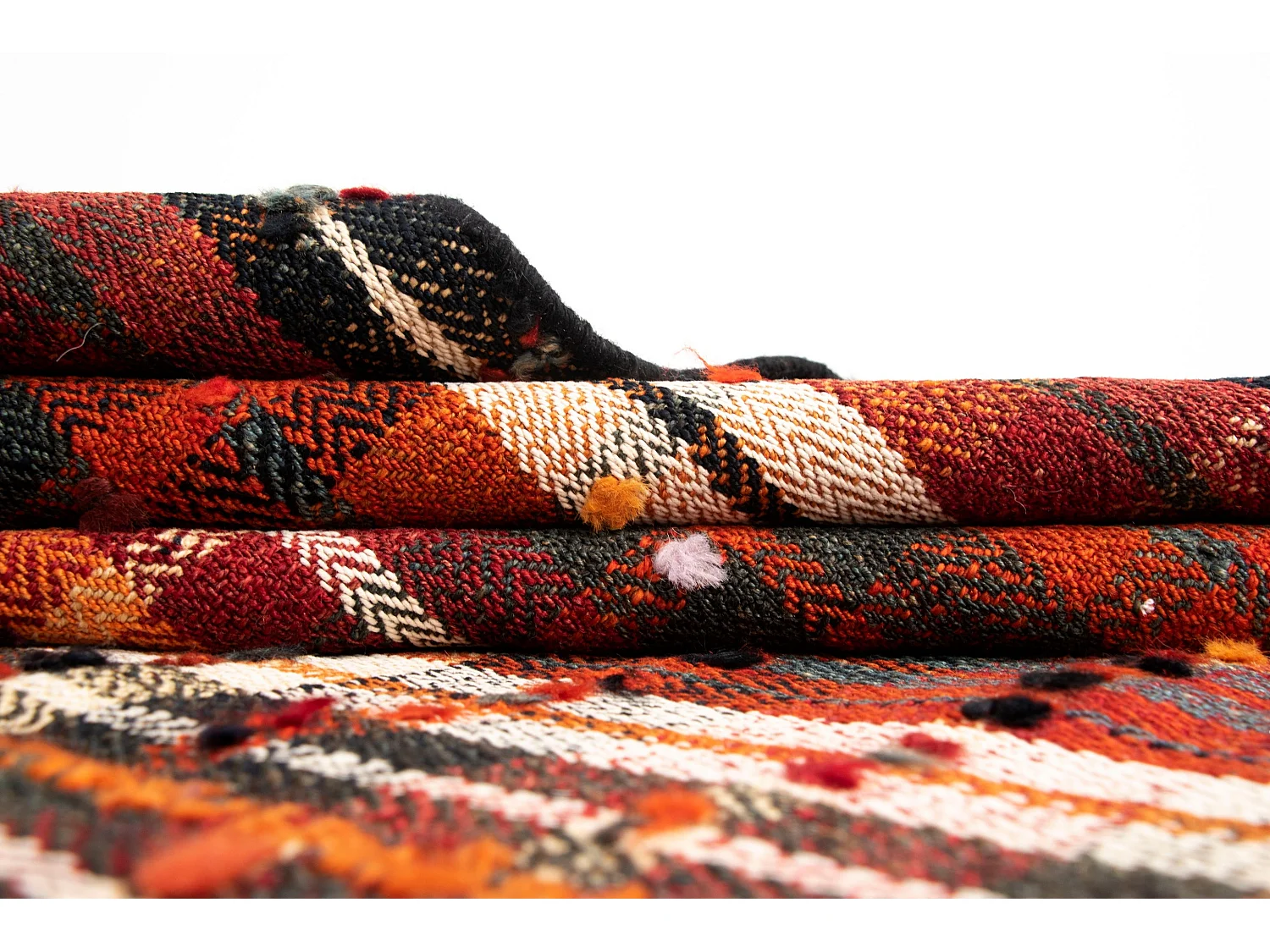 Tapis de laine 160x210 vert Jajim