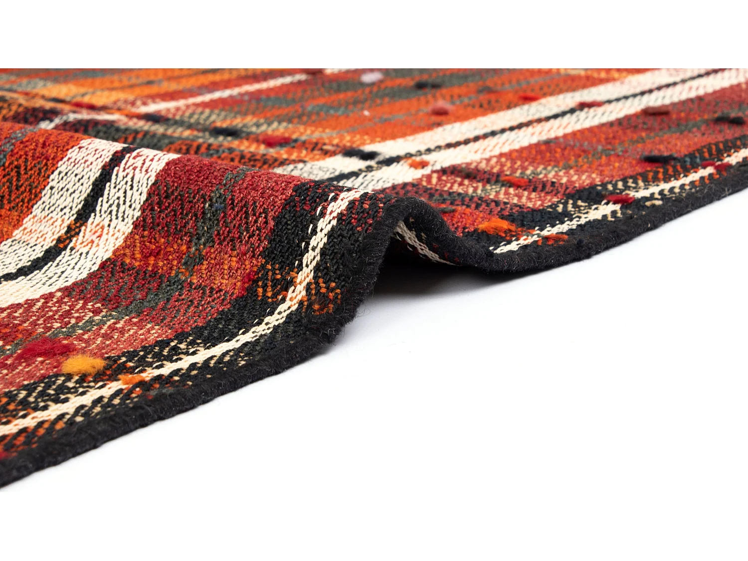 Tapis de laine 160x210 vert Jajim