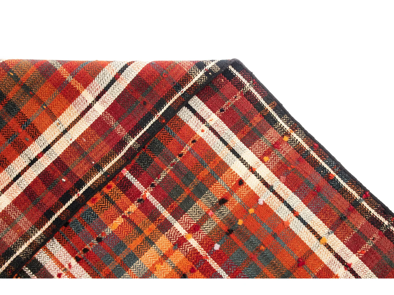 Tapis de laine 160x210 vert Jajim