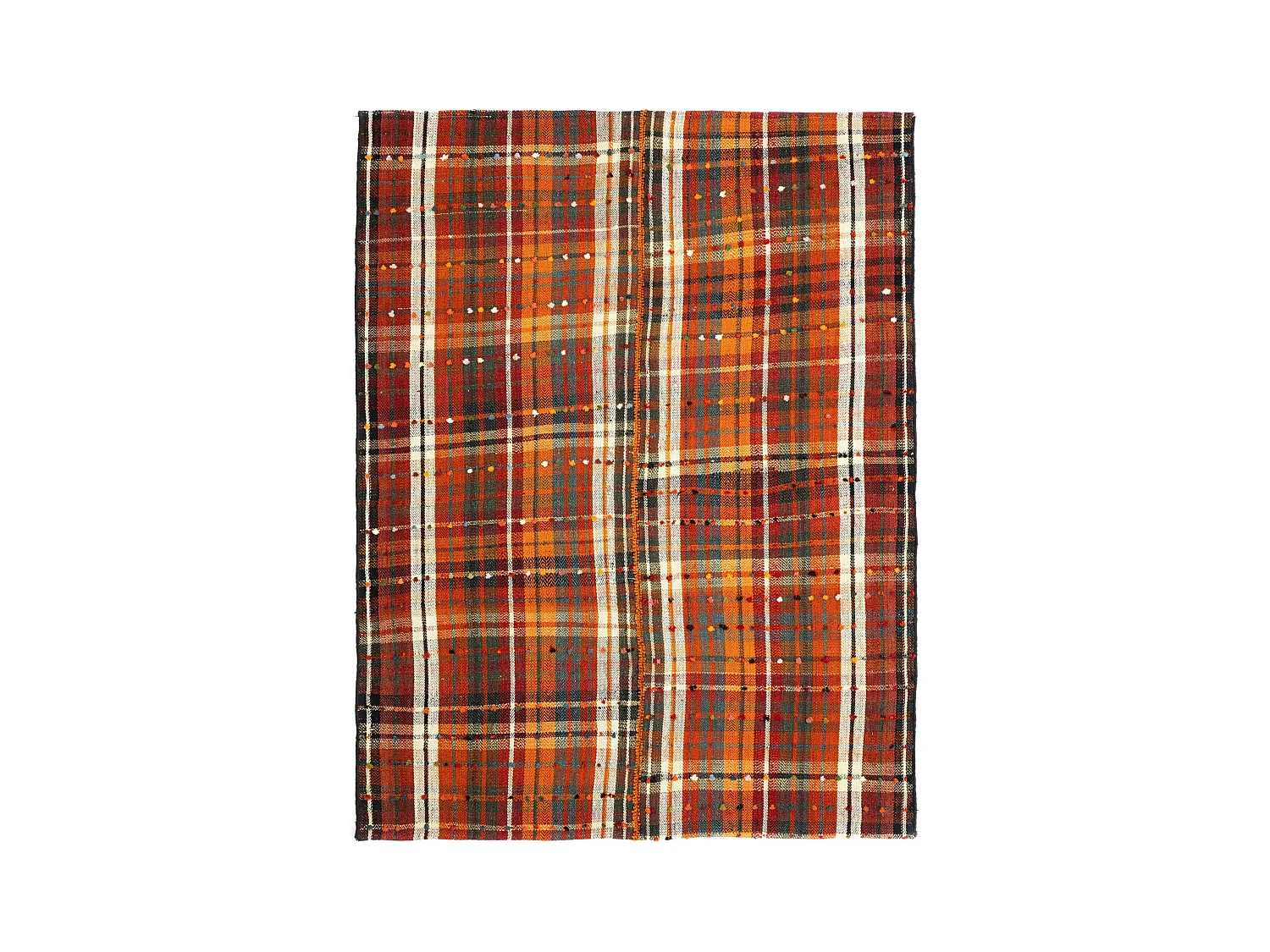 Tapis de laine 160x210 vert Jajim